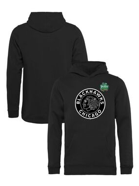 Fanatics Chicago Blackhawks Hockey NHL 2019 Winter Classic Black Hoodie Mens M